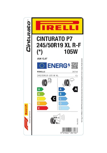 Pirelli 245/50r19 105w Xl Rft Cint P7 Yaz Lastiği 2024