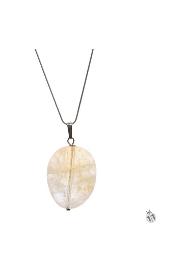 Mineral Takı Sitrin Kolye Ucu