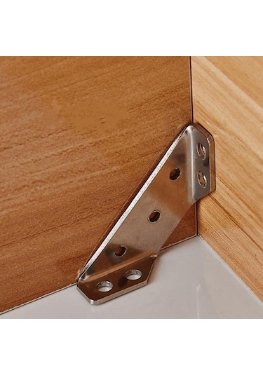 Köşe Braketi L Şeklinde Profesyonel Paslanmaz Çelik Anti-pas Sağ Açı Raf Dıy Mobilya