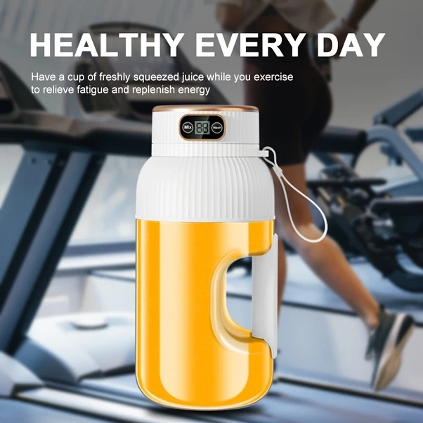 Elmpaly Beyaz Taşınabilir Şarjlı Mini Portatif Meyve Sıkacağı Smoothie Yapma Makinesi