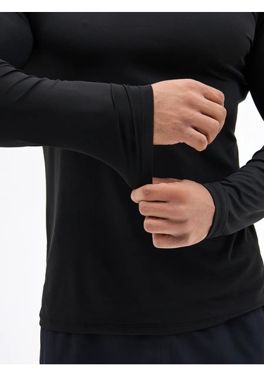 Uvın Spor Uzun Kollu Kompresyonlu Sweatshirt 235700942 Siyah