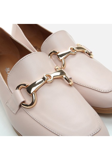 Hotiç Hakiki Deri Pudra Kadın Loafer 01ayh285080a700 Pudra