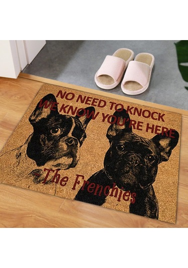 Suntek Köpek Kapı Mat Rahat Dekor  Ön Fransız-bulldog Fransız Bulldog
