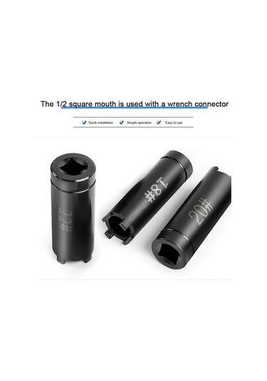 Ulzyvf Motorsiklet Debriyaj Somunu Çıkarma Aparatı - 4 Dişli Soket Ve Başlangıç Diski Aleti