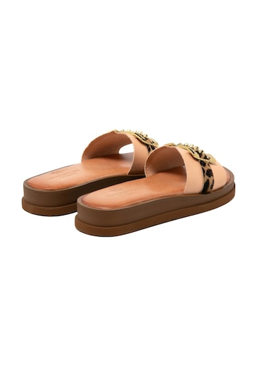 146 Camel Terlik Kadın 26215 Myconian 2025 Greek Sandal 146 Camel