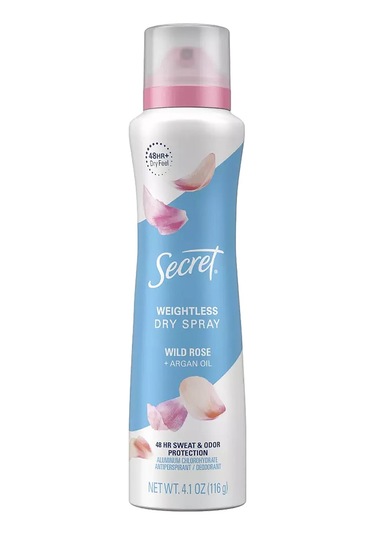 Secret Wild Rose Antiperspirant Kuru Sprey Deodorant 116gr