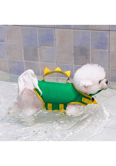Homyl Tekne Havuzu Için Saplı Mayo Köpek Yüzen Ceket Ile Pet