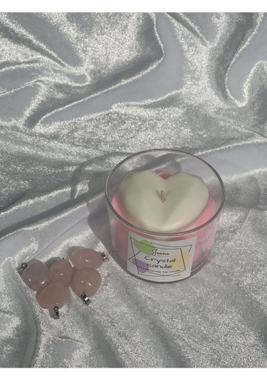 Içinde Pembe Kuvars Doğal Taş Ametist Kolye Ucu Gizli Vanilya Kok 001