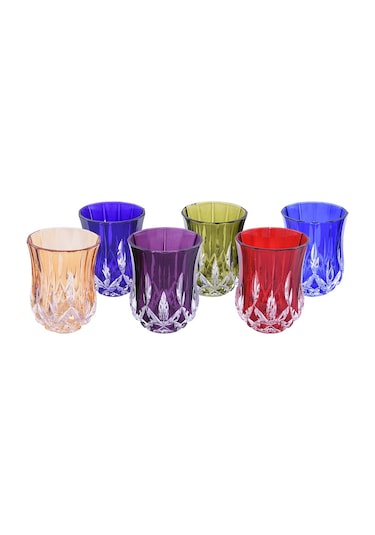 Decorium Likör Bardağı 6 Prc Crıstallıne 6 Renk M03602