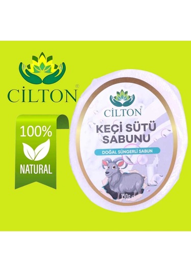 Cilton Keçi Sütü Sabunu Doğal Süngerli Sabun 150 Ml