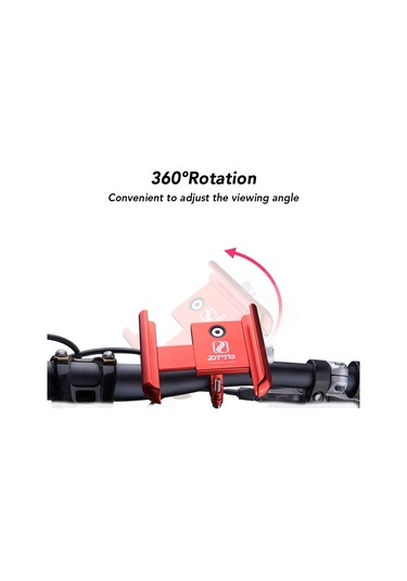 Yifomall Z83 Siyah Cnc Alüminyum Bisiklet Telefon Tutucu - 360 Döner, 50-90mm Ayarı, 20-32mm Sapka Uyumlu, Dayanıklı Bisiklet Navigasyon Aksesuarı