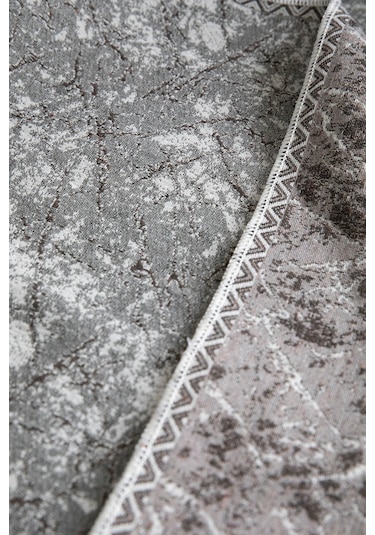 Mozaik Pamuklu Saçaklı Koltuk - Çekyat Örtüsü 170x220 - Kahve Kahve