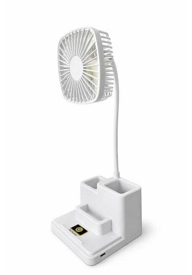 Gold Silver Kalemlikli Masaüstü Vantilatör Usb Şarjlı Telefonluklu - Model 212163119771