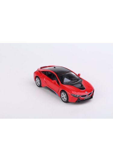 Kinsmart Bmw I8 - Çek Bırak 5inch. Lisanslı Model Araba, Oyuncak Araba 1:36