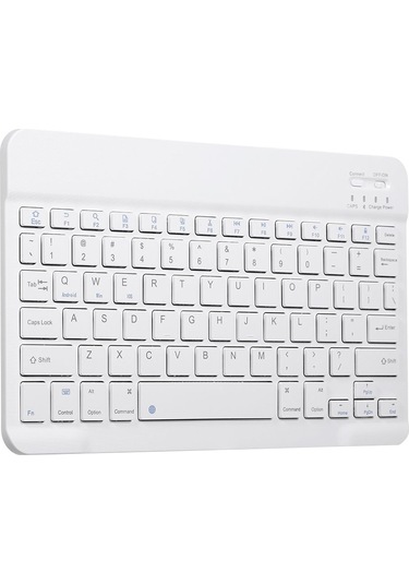 Kangvka Beyaz Bt Klavye-fare Seti 78 Tuşlu Şarj Edilebilir 0.6cm Ultra İnce 800-1600dpı Fare Çok Sisteme Uyumlu Diğer