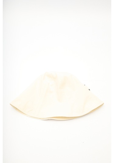 Lastik Detaylı Bucket Şapka Vanilya Vanilya