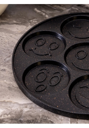 Agness Smayl 26,5 Cm Yapışmaz Krep Tavası 172351483 Siyah