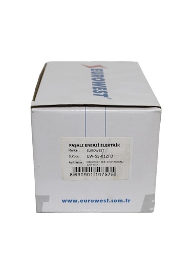 EUROWEST Ew-55-01Zfd Led Işıklı Acil Stop Butonu (220V)
