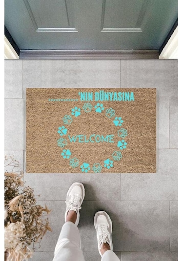 Dijital Baskı Kişiye Özel İç Kapı Dekorasyon Paspas Ps11308