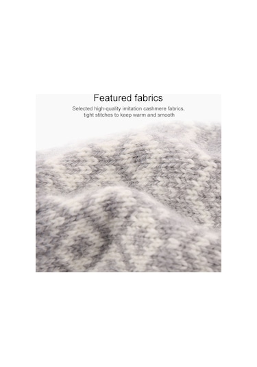 Kış Dokunmatik Ekran Eldiven Kadın Erkekler Sıcak Streç Örgü Eldiven İmitasyon Yün Kalınlaşmak Tam Parmak Eldiven Lacivert