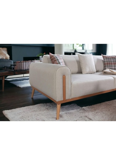 Neva Koltuk Takımı 3+3 Bej