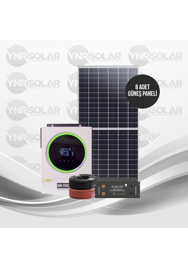Ynr Solar 5600w Lityum Akülü Set