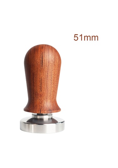 Jeemson Ahşap Saplı Paslanmaz Çelik Espresso Tamperi - 51mm Daire Tipi, Eşit Pressür, Kuru Kahve Sıkıcı, Kaliteli Kahve İçimleri Diğer