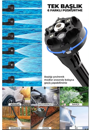 Robo Ultra 3 Kovalı Pembe Köpük Yüksek Basınçlı Yıkama Makinesi