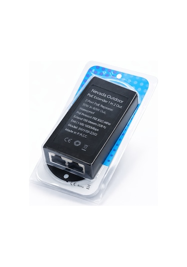 Nvd-2202 10/100/1000 1 In 2 100m Gigabit Poe Repeater Extender