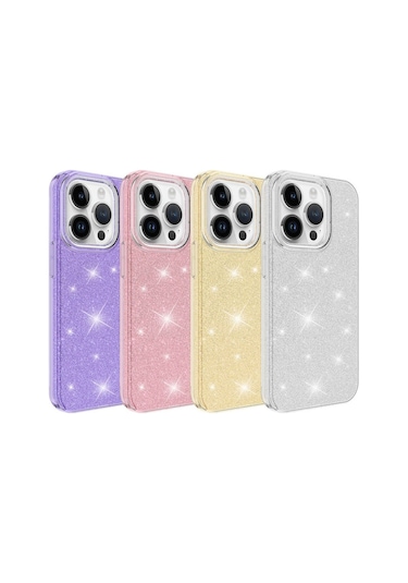 Apple Uyumlu iPhone 14 Pro Kilif Zore Shining Silikon 561211035
