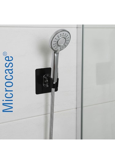 Microcase Kendinden Yapışkanlı Ayarlanabilir Banyo Duş Başlığı Tutucu Askı Aparatı Al5366 Şeffaf