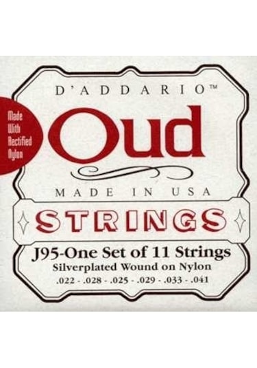 D'addario J95S Ud Tel Seti. 11 Telli Takım . 0.022-0.028-0.025-