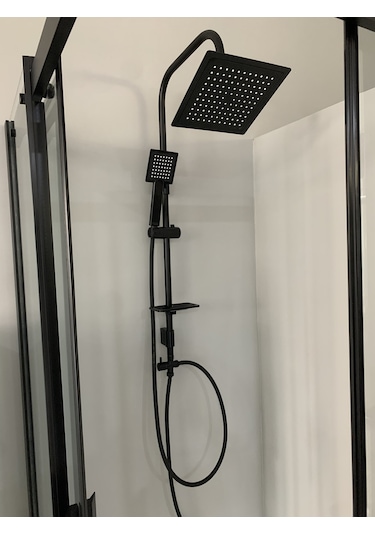 Armour Armatür Siyah Banyo Batarya Seti 2 Li Siyah