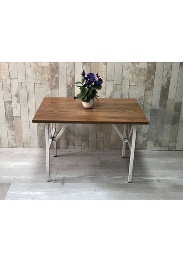 Beyaz Orta Sehpa 70x50 Cm, Oturma Grubu,koltuk Takımı, Çayseti, Bahçe, Balkon,ofis Beyaz-ceviz