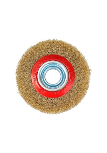 Daire Tel Fırça Sarı 200mm