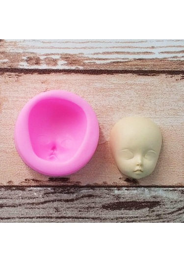 Kek Dıy Araçları Bebek Moda Silikon Dekorasyon Yüz Görsel Pasta Pişirme Kalıbı , Seçenek: 1