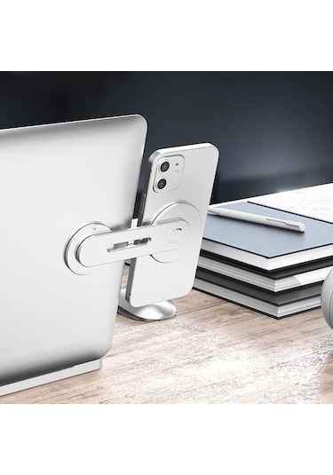 Dizüstü Bilgisayar Telefon Tutucu Defter Monitörü Genişletme Braketi Ayarlanabilir Dizüstü Extender Yan Montaj E