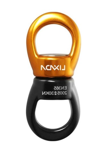 Novahub Lixada Swing Swivel 30kn Güvenli Dönme Aygıtı, Swing Spinner Karabina Döner Tırmanma İpi Dönme Cihazı Web Ağaç Salıncağı Kurma Hamak İçin Altın, Swing Spinner Karabina, Altın