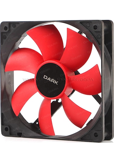 Dark 120Mm Kırmızı Kanatlı Kasa Fanı Dkccf123R