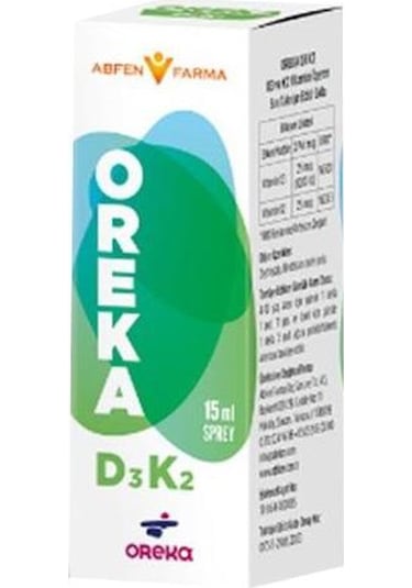 Oreka D3k2 Vitamin D3k2 Sprey 15ml