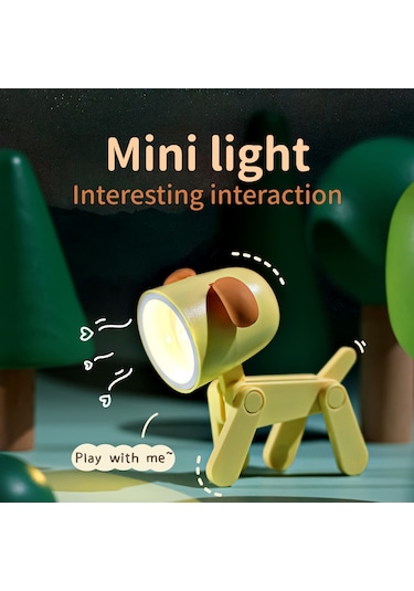 H46769p Karikatür Gece Lambası Çocuk Lambası Mini Köpek Led Pembe Diğer