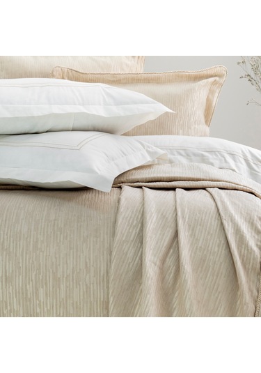 Schafer Home Pavia Şönil Yatak Örtüsü Nevresim Seti 7 Parça-bej Bej