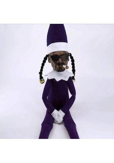 Snoop On A Stoop Noel Elf Bebek 216 Mor 3216 30cm