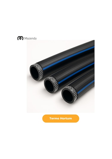 3/4" 19 Mm Çap 90 Metre Termo Kauçuk İplikli Pvc Bahçe Sulama Hortumu Esnek Dayanıklı