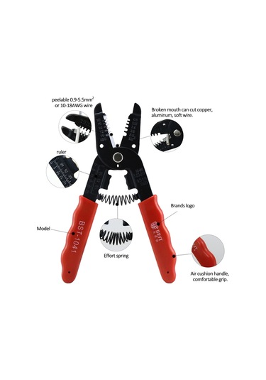 Best-1041 0.9 5.5mm Tel Sıyırma Pensesi