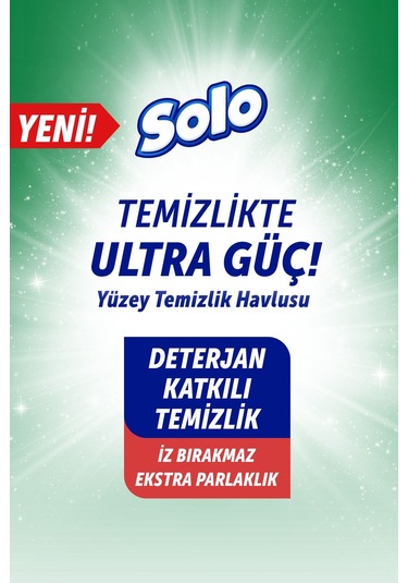 Solo Ultra Güç Sedir & Yasemin Yüzey Temizleme Mendili 100 Yaprak