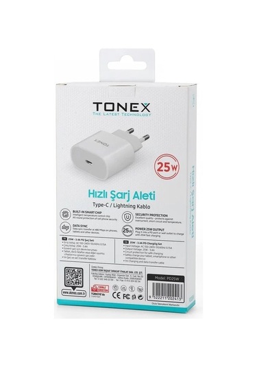 Tonex Pd25w Type-c To Lightning 25w 3.4a Yeni Nesil Şarj Seti