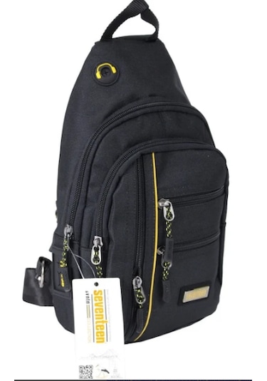 Ogdo - Tek Omuz Askılı Polyester Sırt - Göğüs Çantası - Body Bag - 3473 Gri