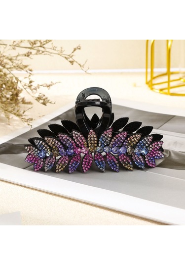 Yapay Elmas Saç Tokası Kadın Saç Tokaları 5 5 5 Çok Renkli