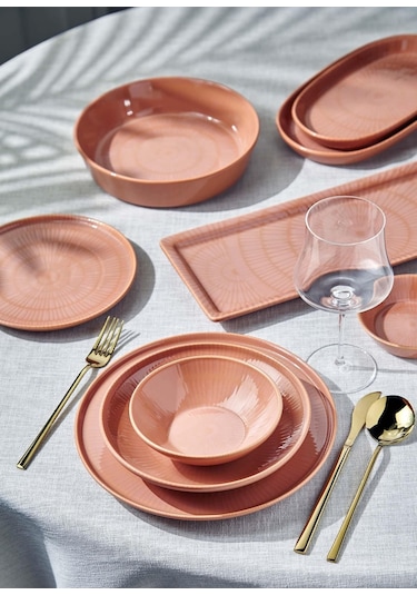 The Mia Noon Kase 6lı Set Somon 15 Cm